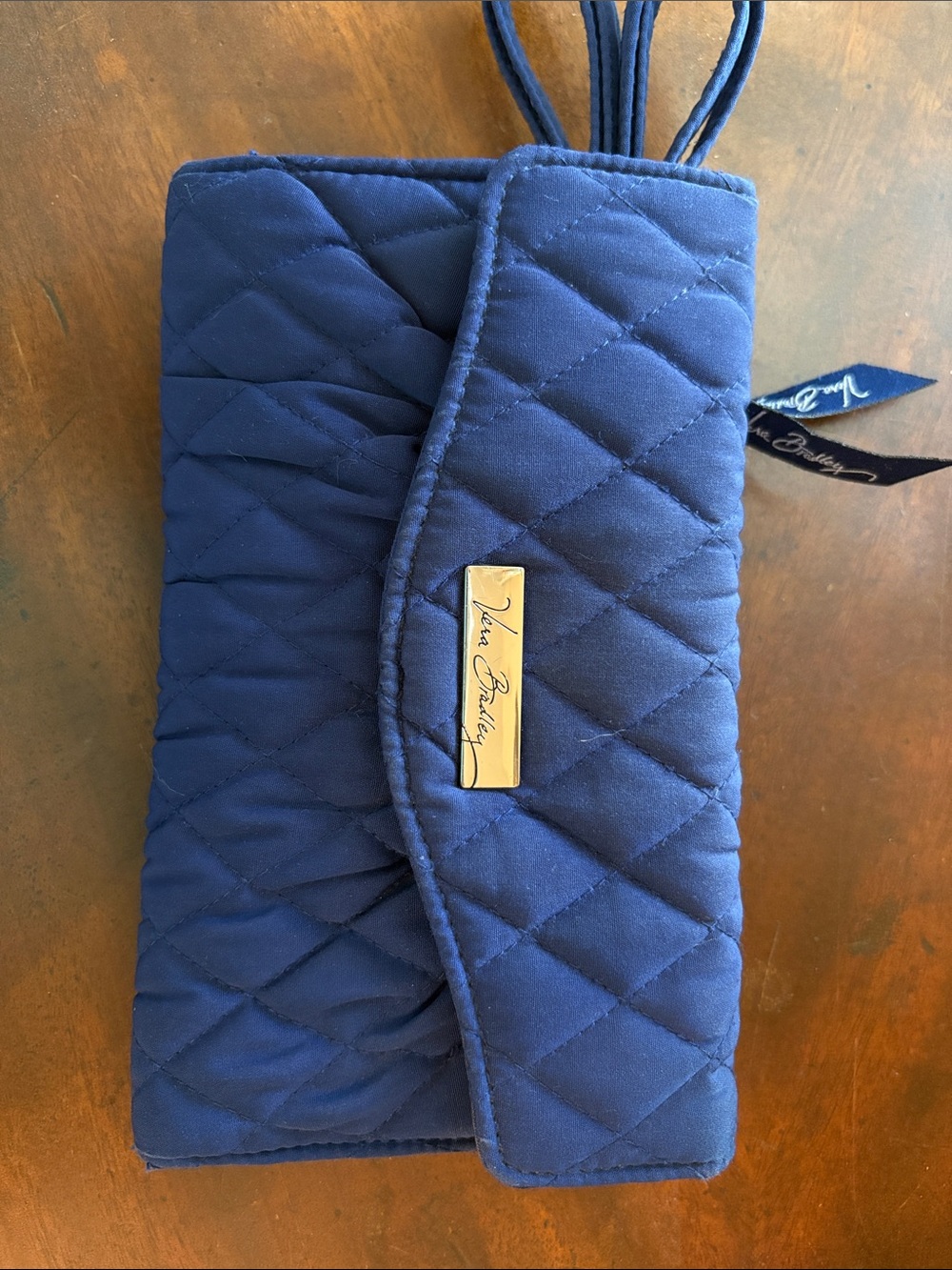 Vera Bradley Quilted Navy crossbody Wallet